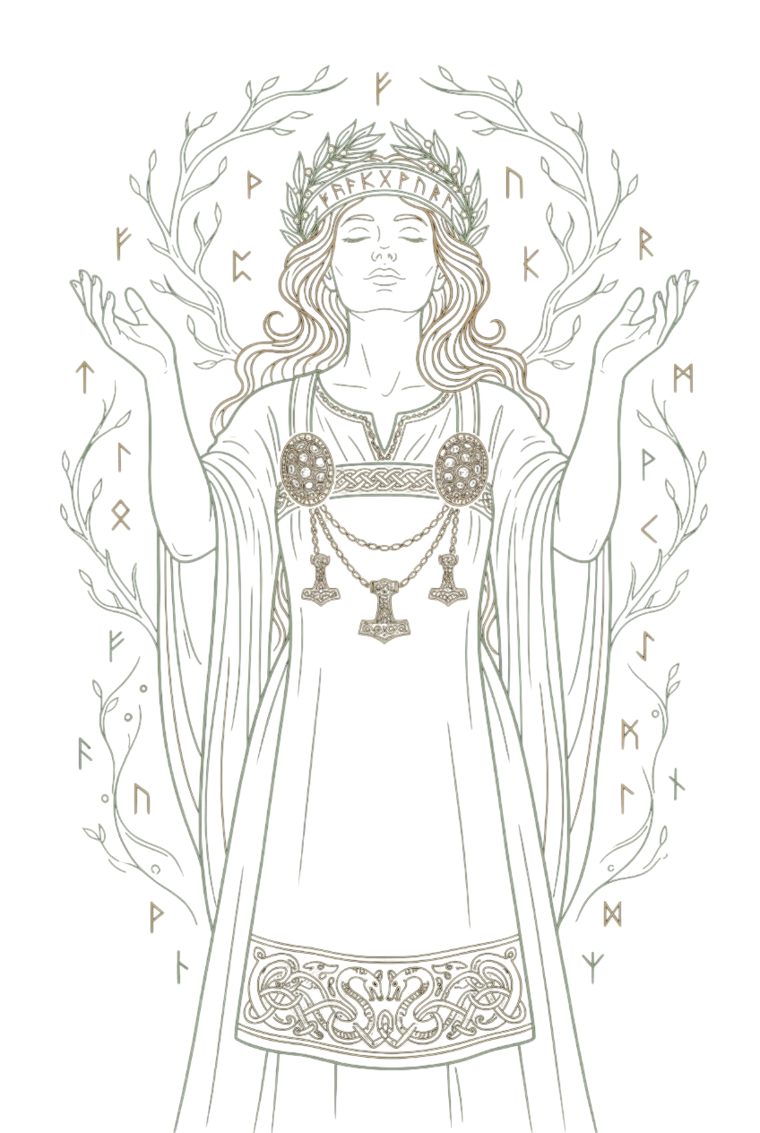 Gríðr, the wise Norse giantess who armed Thor with strength and protection